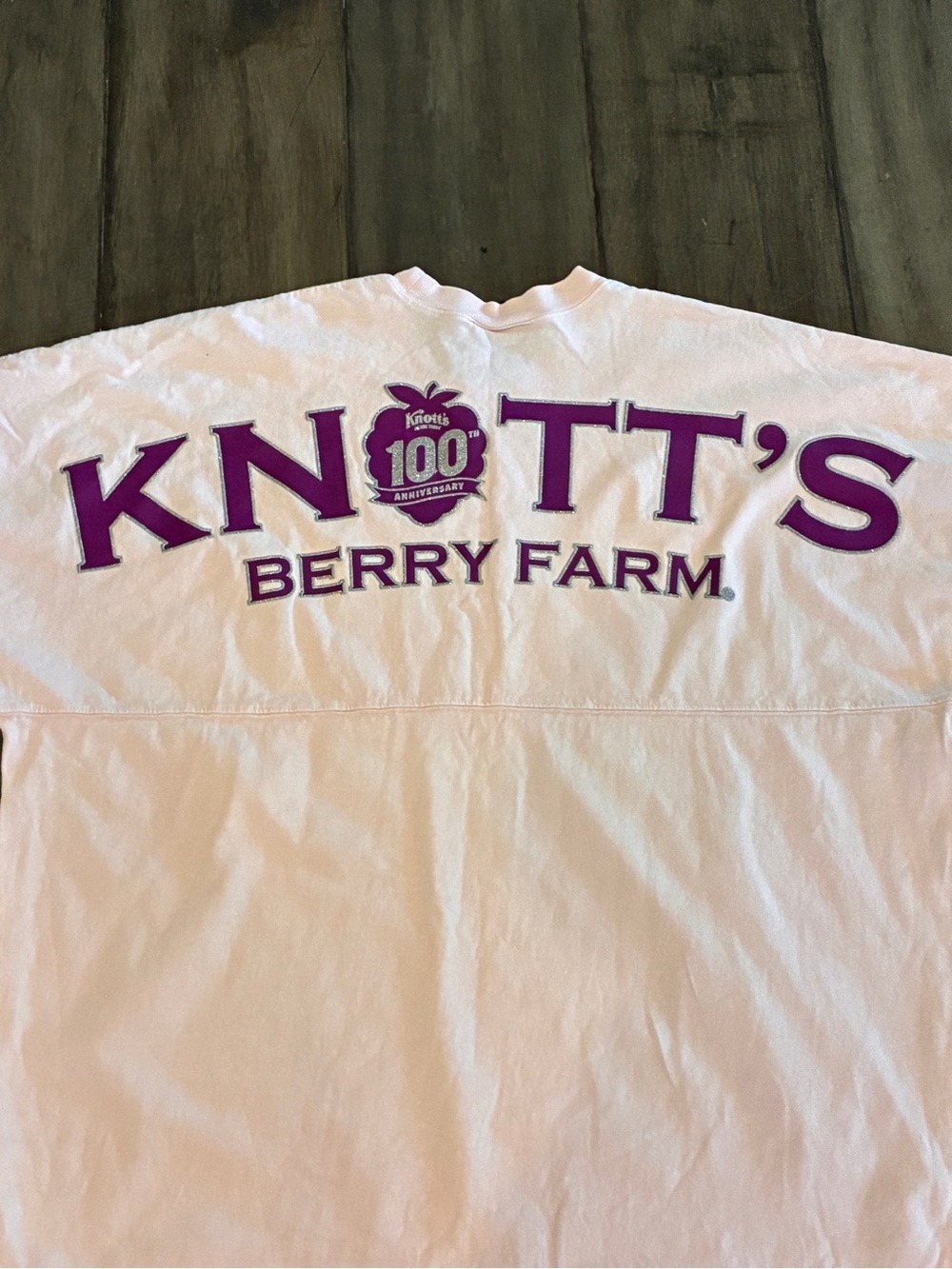 Knott's Berry Farm 100th Anniversary Spirit Jersey in Pink and Purple - Size XL - Picture 10 of 16